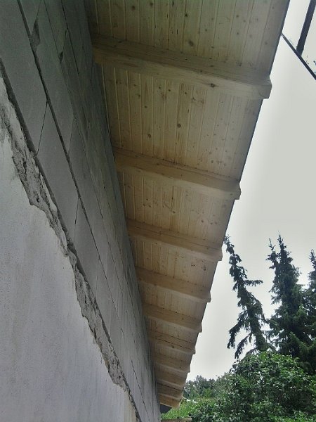 Palubkový záklop na krokve